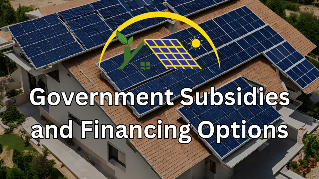 Government Subsidies and Financing Options