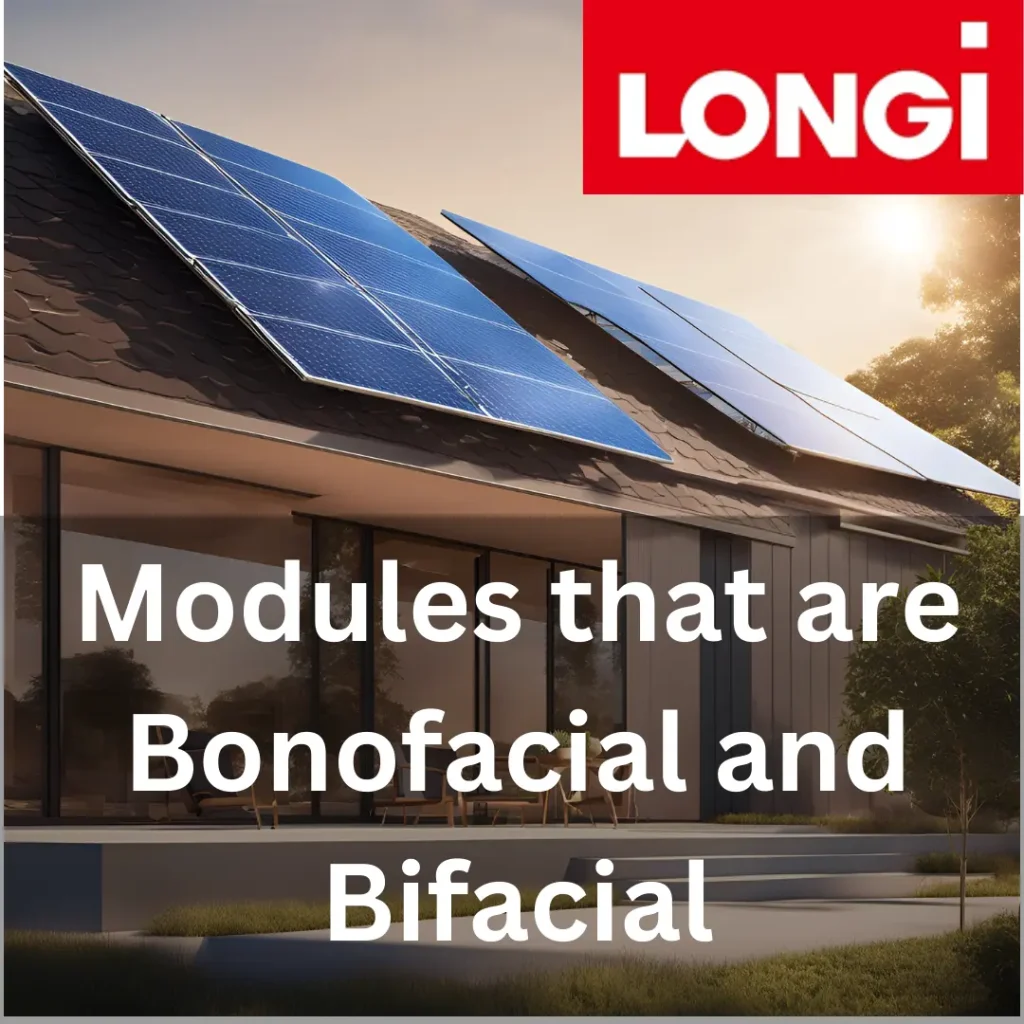 Longi monofacial and bifacial